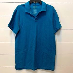 Mens teal polo shirt Old Navy slim fit large